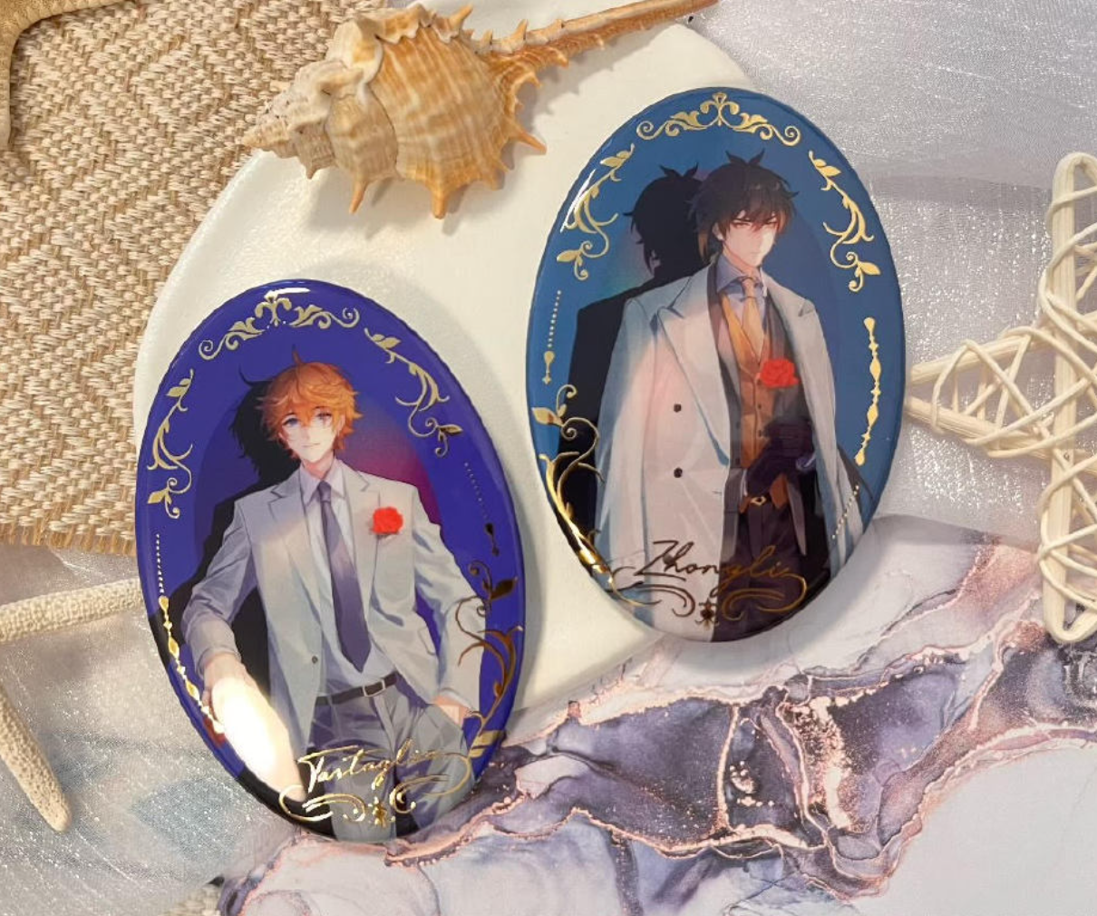 Holographic Foil-Stamped Film Badges A (set)