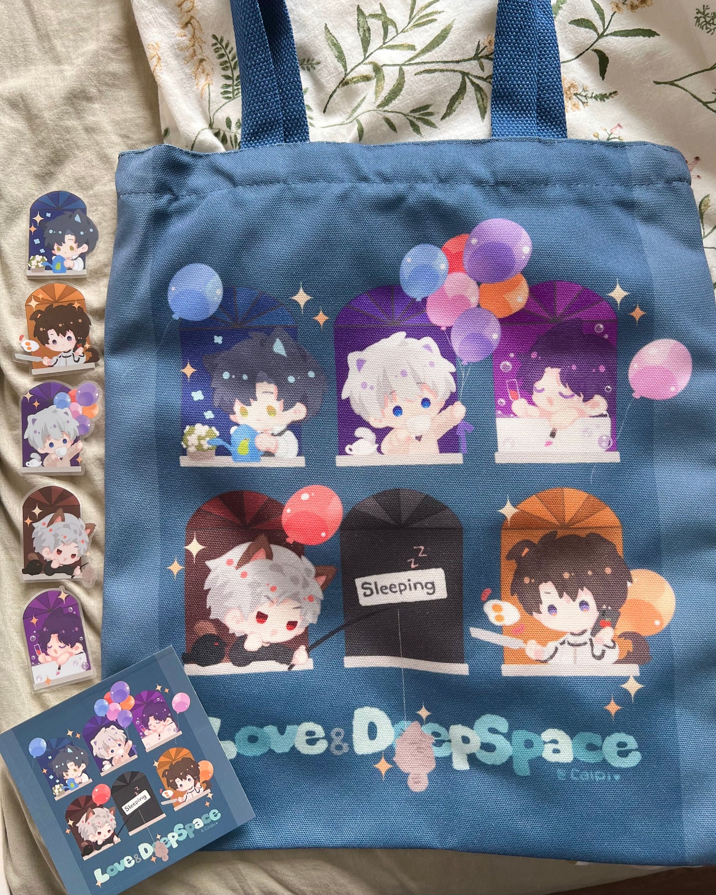 [ReadyStock] Love&DeepSpace Big Tote Bag and Stickers