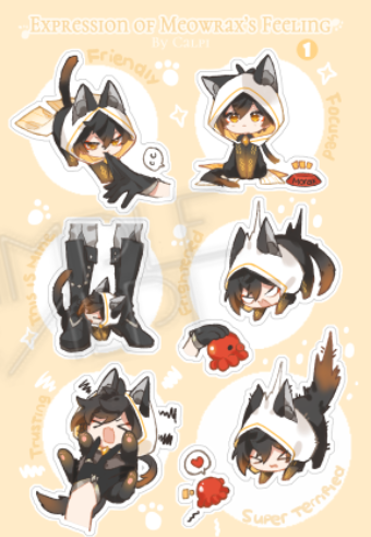 [ReadyStock] Tartali PVC Clear Sticker Set