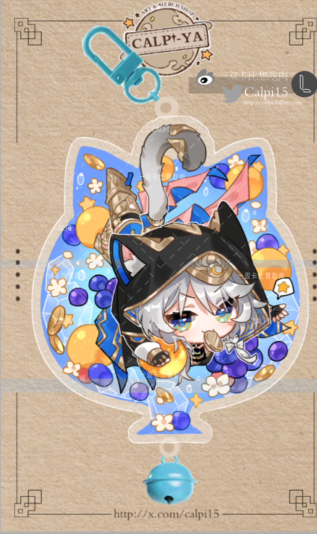[Ready-Stock] Calpi's Cocktail Series Acrylic Charms (HSR, genshin LADS and ZZZ)
