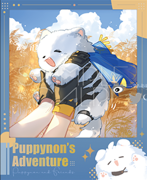 [ReadyStock] Puppynon and Phainon Polaroid-like PVC clear film card with foil hard paper frame