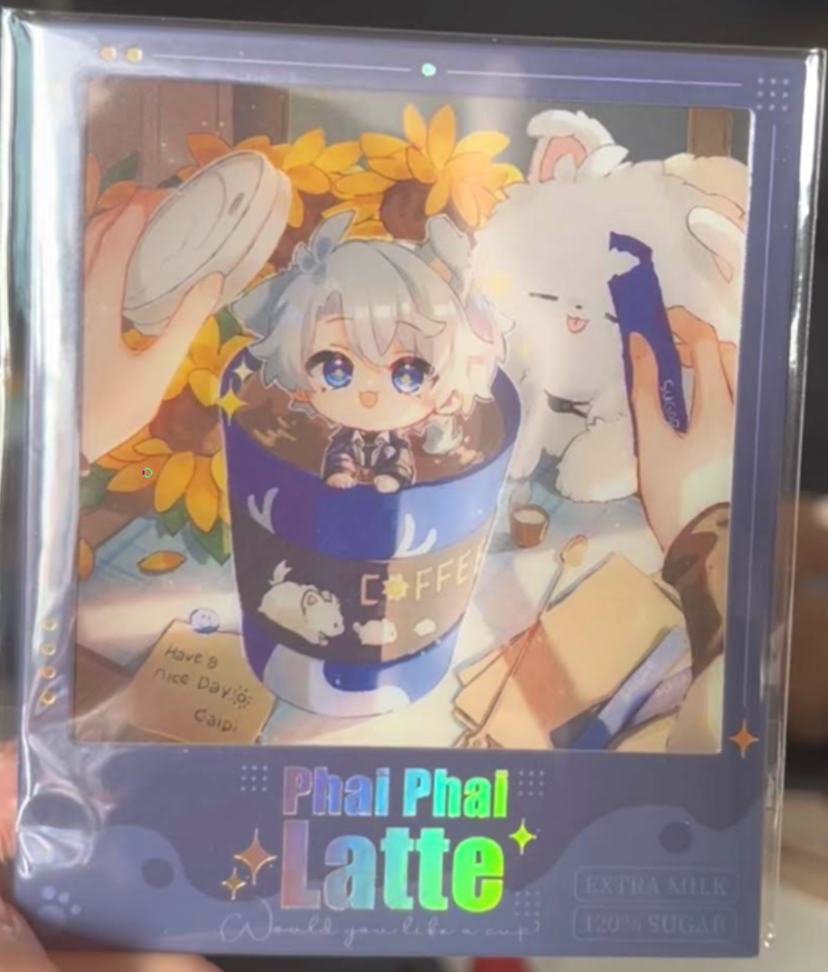 [ReadyStock] Puppynon and Phainon Polaroid-like PVC clear film card with foil hard paper frame