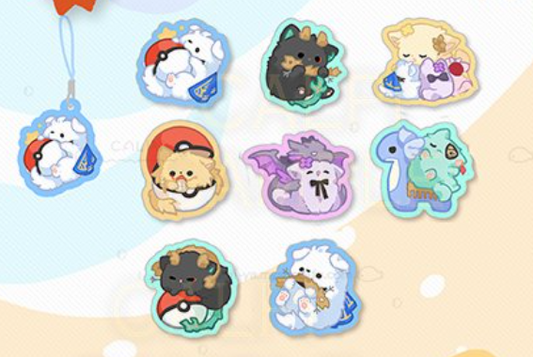 [ReadyStock] Pokemon Themed HSR Mini Acrylic Charms