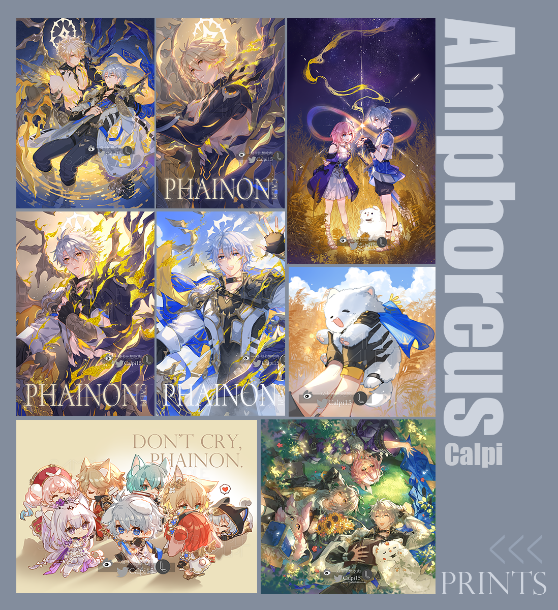 [Ready Stock] Phainon and Amphoreus Prints/Postcards