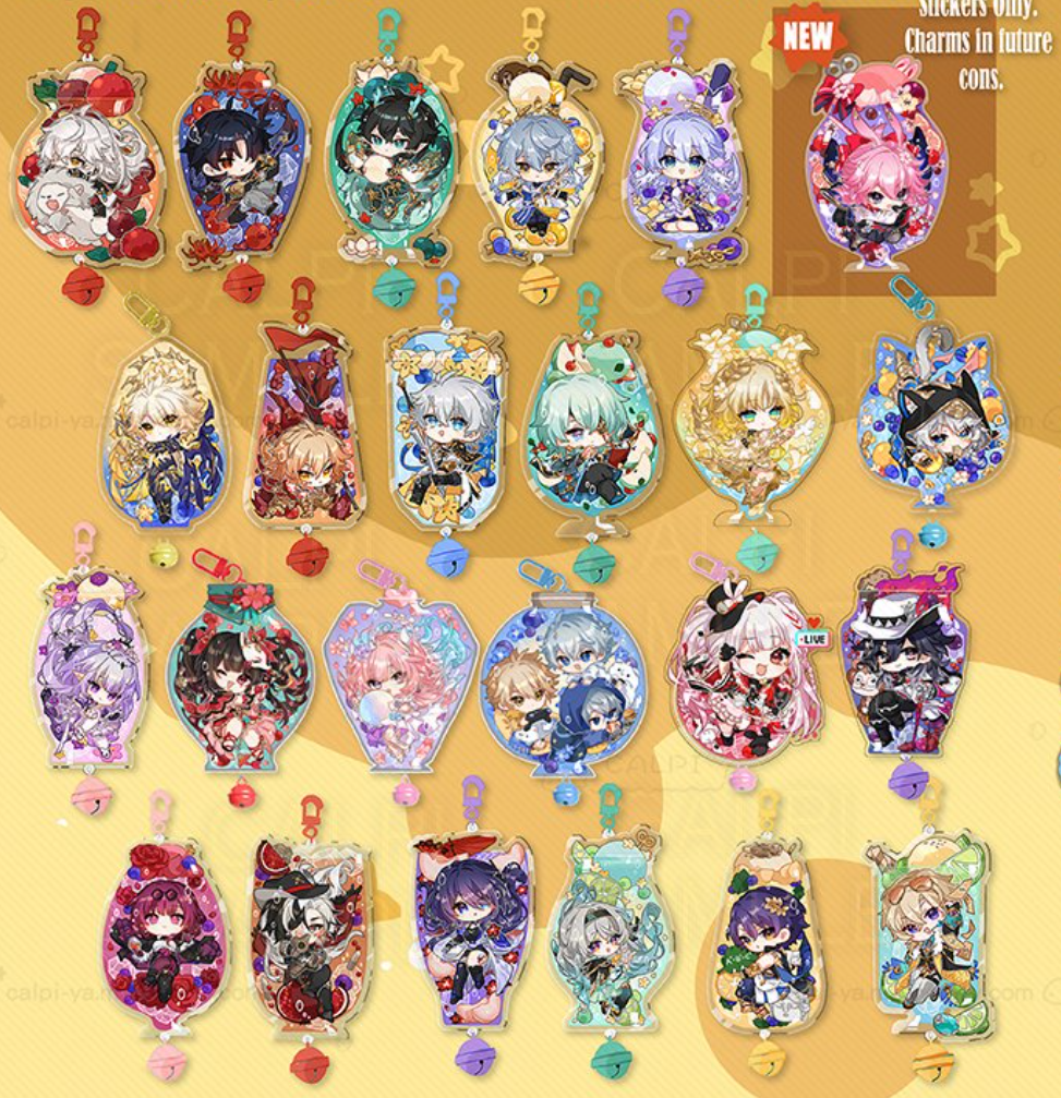 [ReadyStock] Calpi's Cocktail Series Stickers (HSR, genshin LADS and ZZZ)