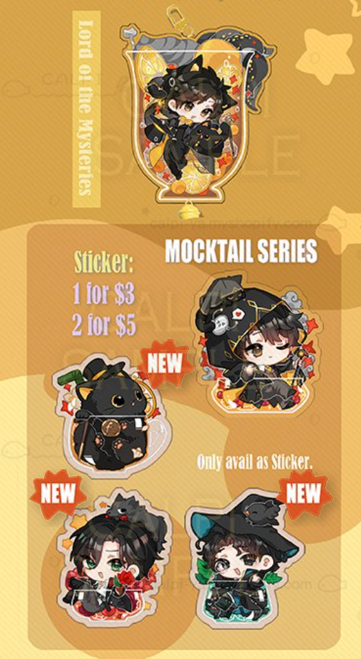 [ReadyStock] Calpi's Cocktail Series Stickers (HSR, genshin LADS and ZZZ)