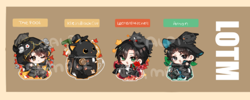 [Pre-order] Mocktail Series Charms and Stickers - Lord of the Mysteries