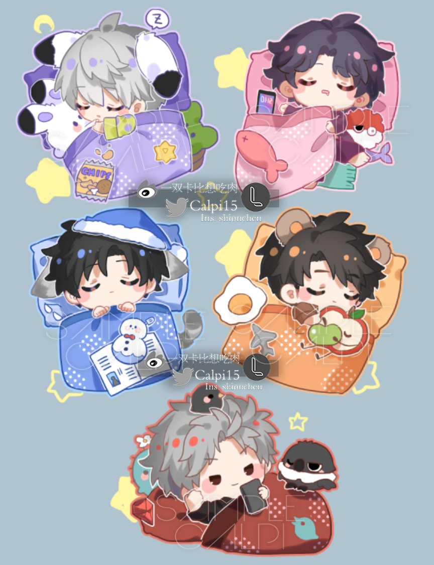 [ReadyStock] LADS Good Night Series Charms and Stickers