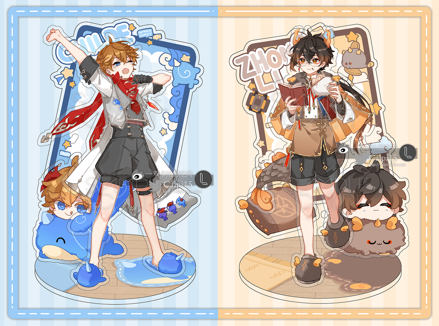 [ReadyStock] Calpi's Boys' Dorm Series Acrylic Standees