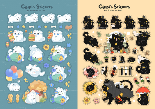 [Pre-order] Calpi's PVC Sticker Sheet Series