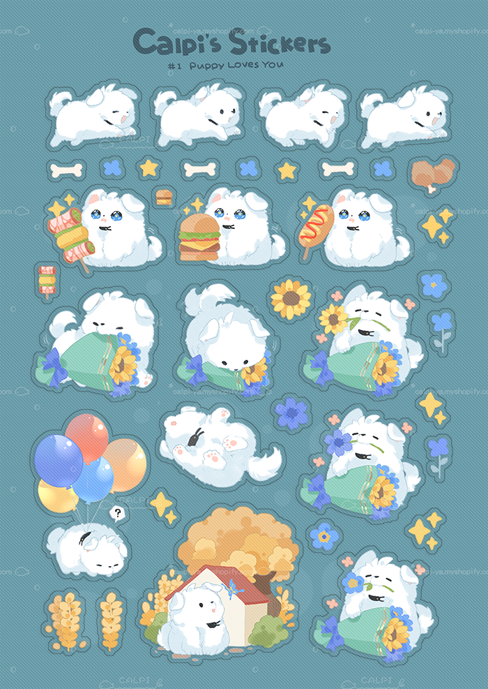 [Pre-order] Calpi's PVC Sticker Sheet Series