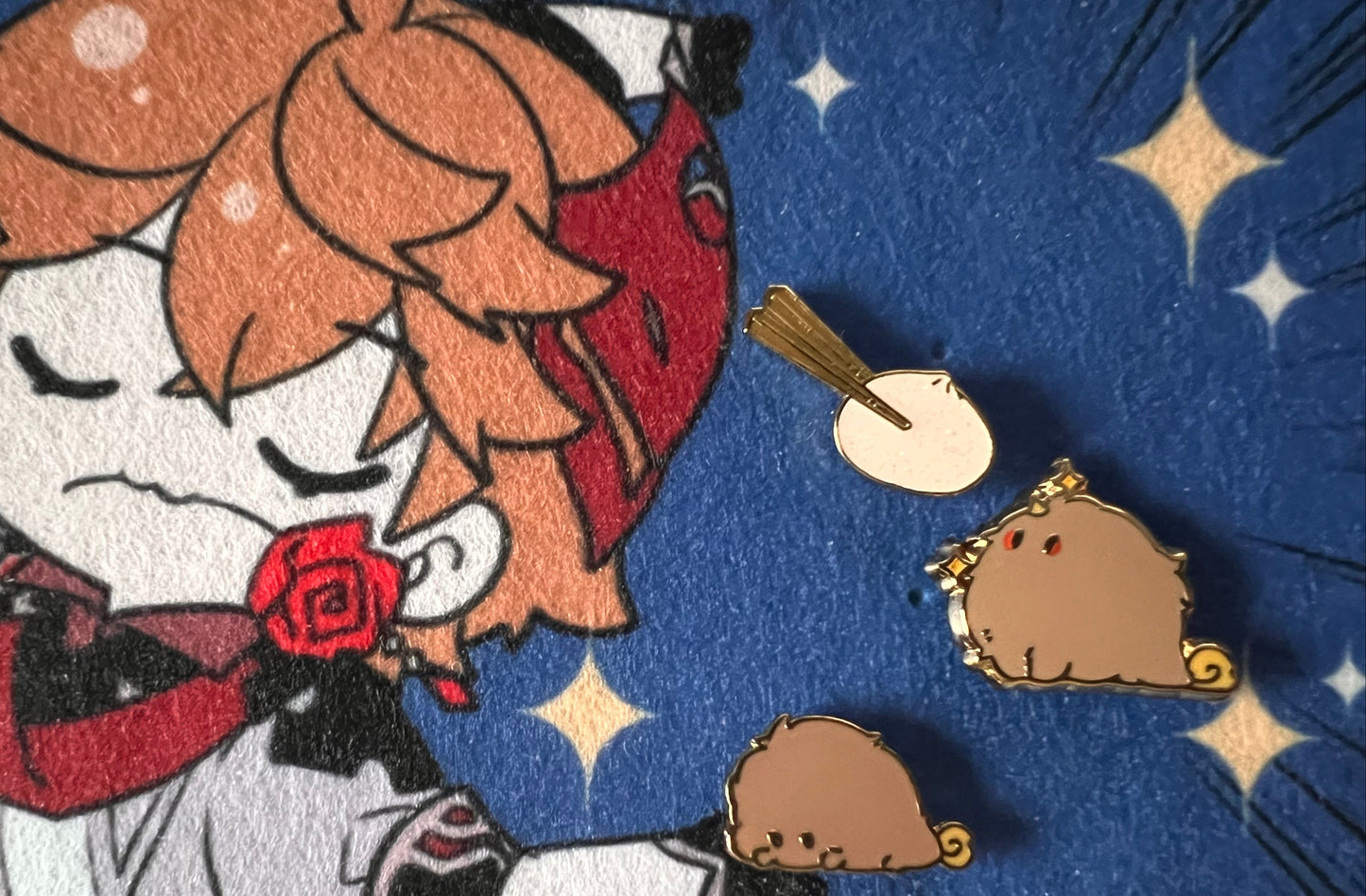 [ReadyStock]Little Meatball Dragon Li Enamel Pins