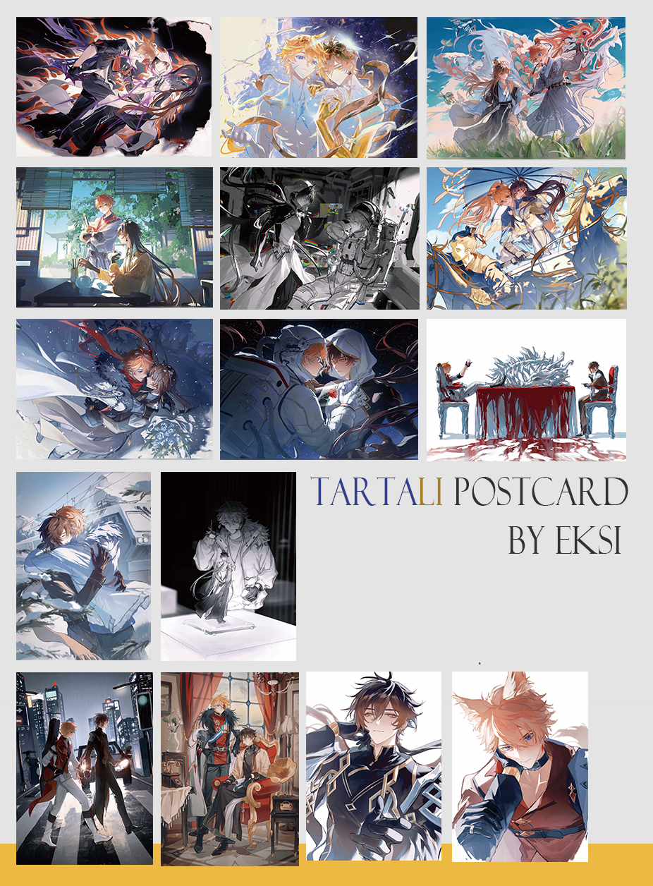 [Artist: Eksi][ReadyStock]Tartali Postcard Set by Eksi