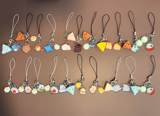 [Pre-order] HSR and Genshin fluffballs mini-keychains