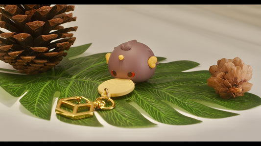 [ReadyStock] Little Fluffball (Zhongli) Mini Figurine Charm